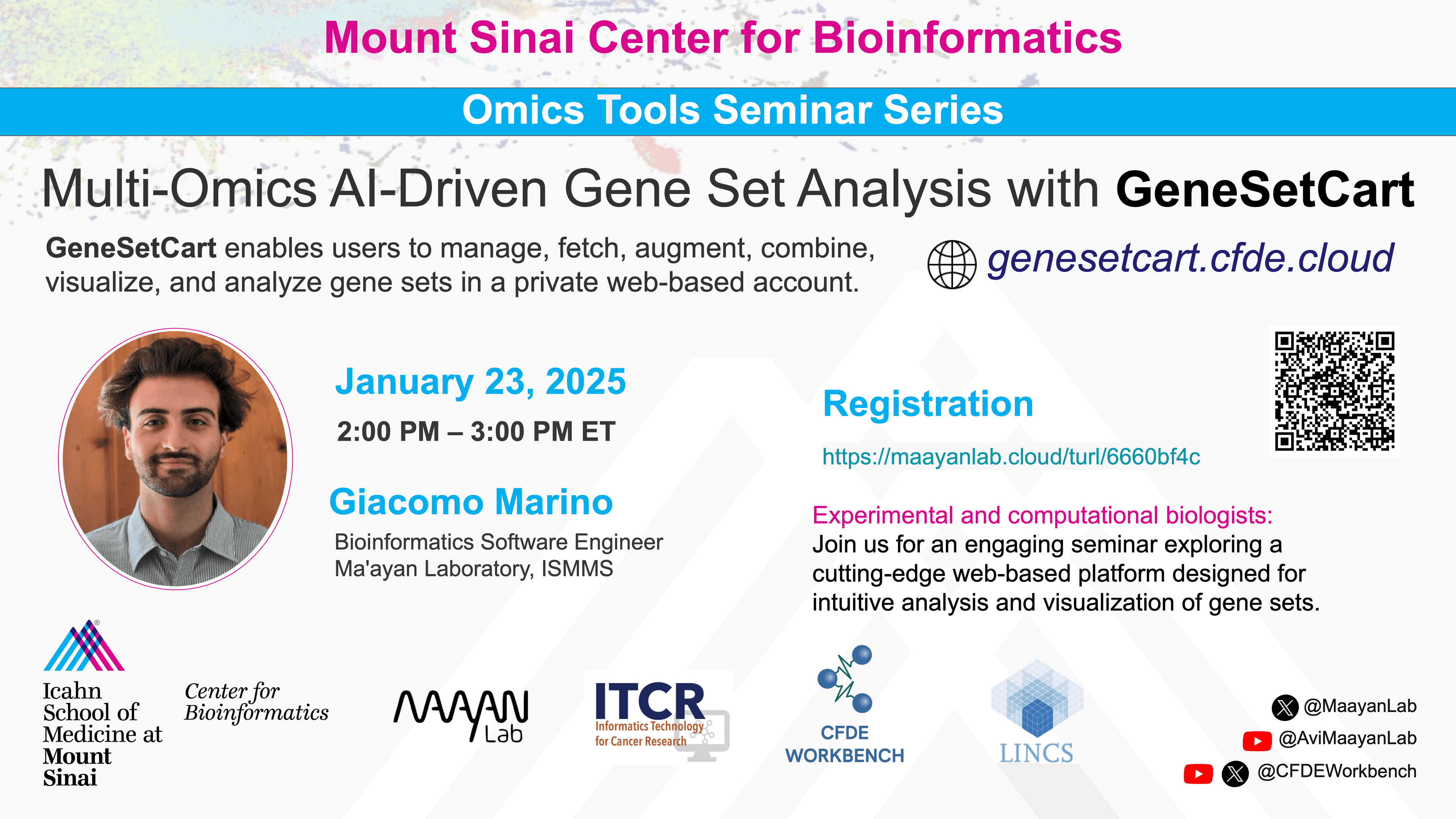 Omics Tools Webinar Series: GeneSetCart 