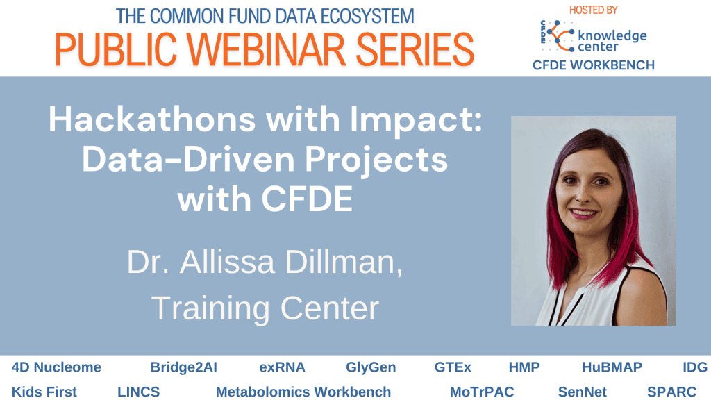 CFDE Webinar Series