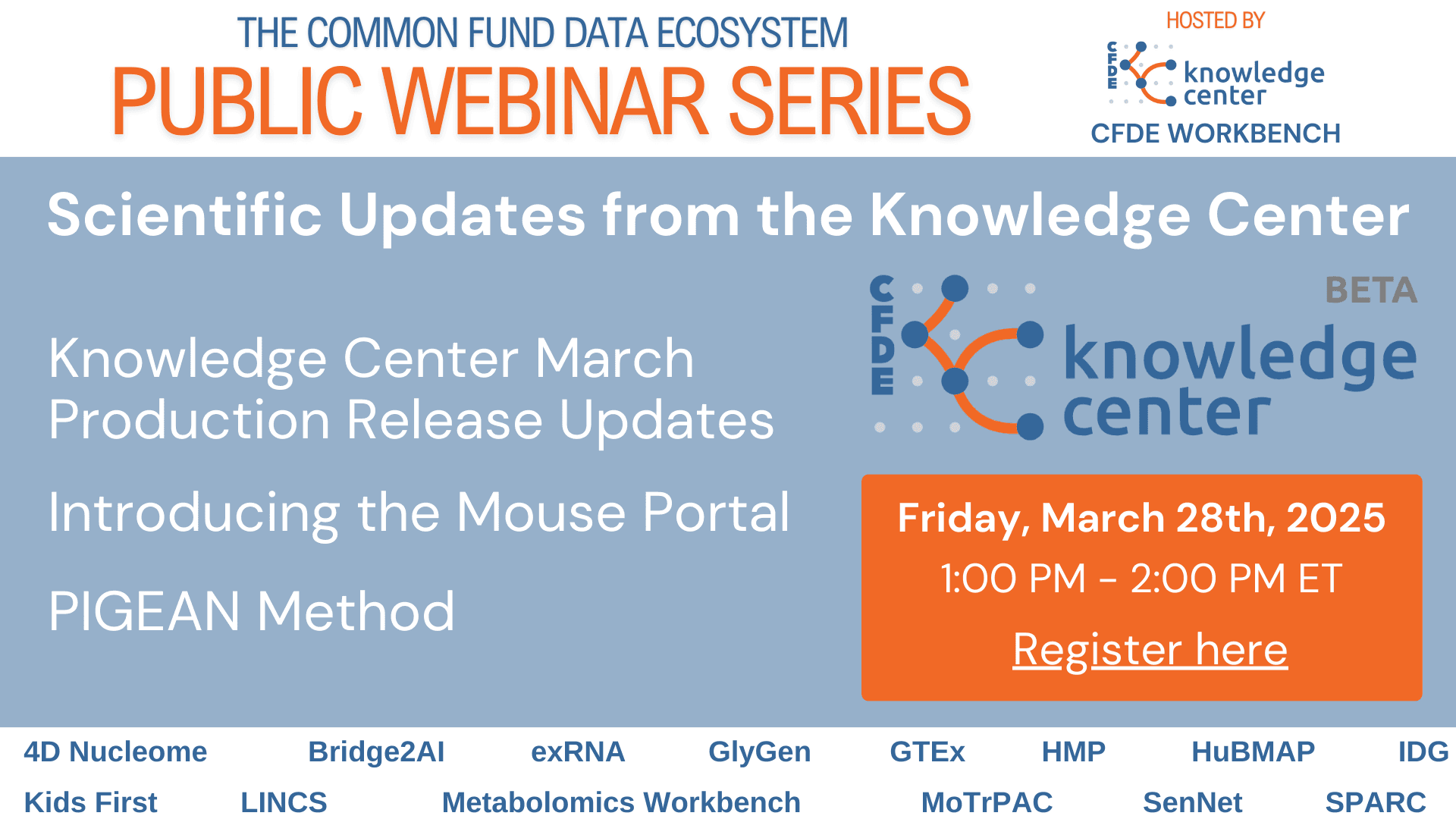 CFDE Webinar Series